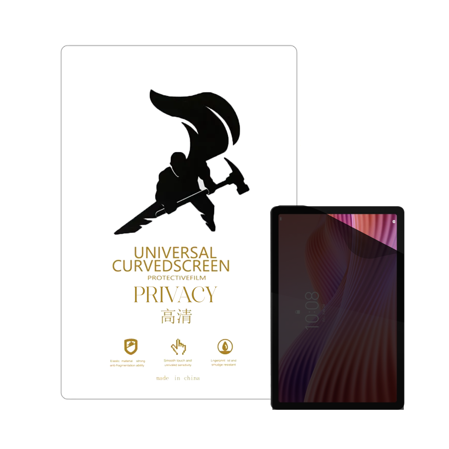 Microcase Lenovo Tab TB311FU 2025 10.1 inch ile Uyumlu Privacy Gizlilik Filtreli Hayalet Nano Ekran Koruyucu - EKM111