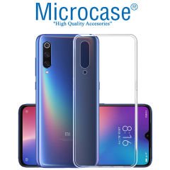 Microcase Xiaomi Mi 9 Ultra İnce 0.2 mm Soft Silikon Kılıf + Tempered Glass Cam Koruma (SEÇENEKLİ)