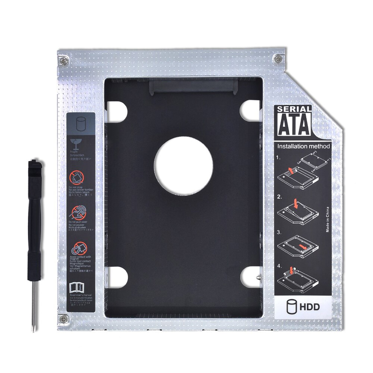 Microcase Laptop Notebook 12.7mm DVD CD Slottan İkinci Harddisk Giriş HDD SSD Kızak - AL2979