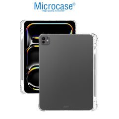 Microcase Apple iPad Pro 11  2024 Soft TPU Kalem Koymalı Silikon Kılıf - Şeffaf AL3306