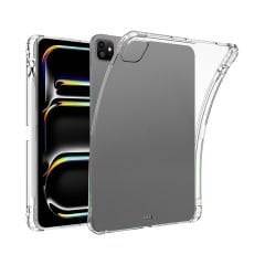 Microcase Apple iPad Pro 13  2024 Soft TPU Kalem Koymalı Silikon Kılıf - Şeffaf AL3306