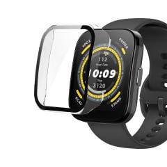 Microcase Amazfit Bip 5 Ekran Korumalı Sert Rubber Kılıf - AL3173