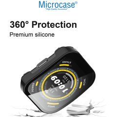 Microcase Amazfit Bip 5 Ekran Korumalı Sert Rubber Kılıf - AL3173