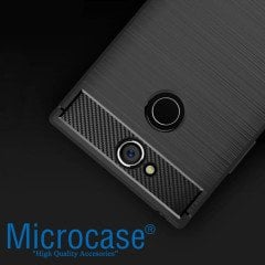 Microcase Sony Xperia XA2 Brushed Silikon Kılıf + 3D Curved Cam