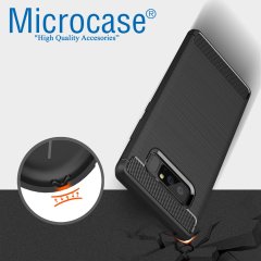 Microcase Samsung Note 8 Brushed Silikon Kılıf + 3D Curved Cam