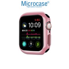 Microcase Apple Watch 7 41 mm Önü Açık Tasarım Parlak Silikon Kılıf