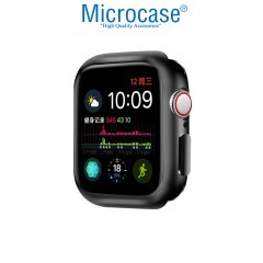 Microcase Apple Watch 7 41 mm Önü Açık Tasarım Parlak Silikon Kılıf