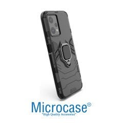 Microcase Realme 9 Pro Batman Serisi Yüzük Standlı Armor Kılıf - Siyah AL3349