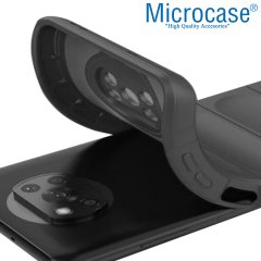 Microcase Xiaomi Poco X3 Nfc Miami Serisi Darbeye Dayanıklı Silikon Kılıf - Açık Gri