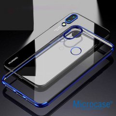 Huawei P20 Lite Plating Series Soft Silikon Kılıf + Cam