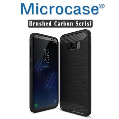 Microcase Samsung S8 Plus Brushed Silikon Kılıf + 3D Curved Cam