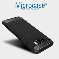 Microcase Samsung S8 Plus Brushed Silikon Kılıf + 3D Curved Cam