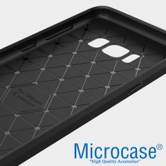 Microcase Samsung S8 Plus Brushed Silikon Kılıf + 3D Curved Cam
