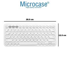 Microcase Honor Magic Pad 2 12.3 inch Tablet için Bluetooth Klavye + Mouse + Tablet Standı - AL4514 Beyaz