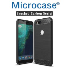 Google Pixel 2 Brushed Kılıf + Tam Kaplayan Çerçeveli Cam
