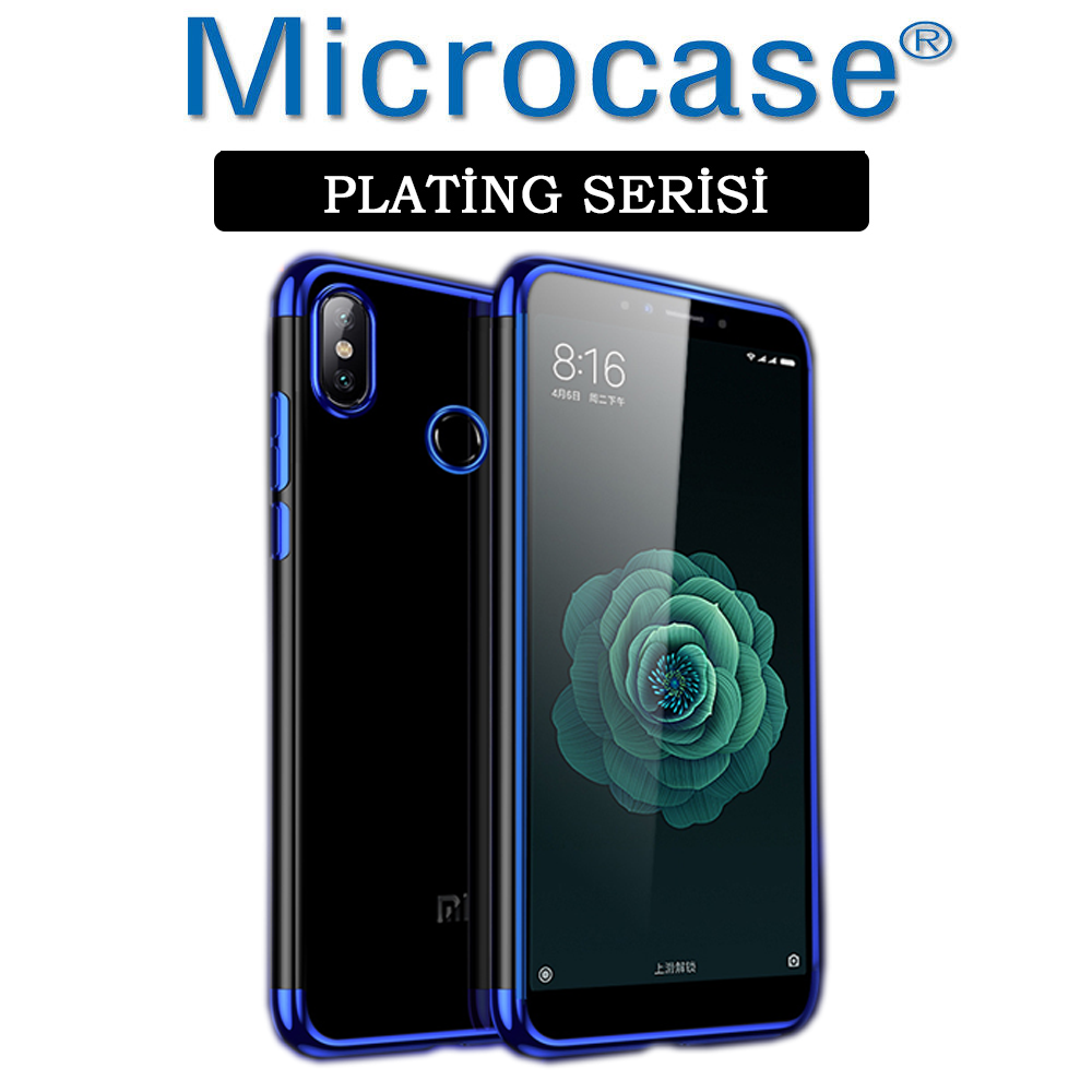 Microcase Xiaomi Mi A2-Mi 6X Plating SeriesSoft Silikon Kılıf+CAM