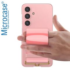 Microcase Samsung Galaxy S24 Plus  Parmak Tutuculu Kayış Askılı Plastik Kılıf - AL3565