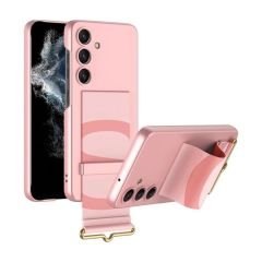 Microcase Samsung Galaxy S24 Plus  Parmak Tutuculu Kayış Askılı Plastik Kılıf - AL3565