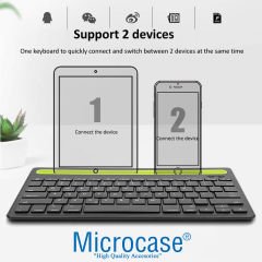 Microcase Tablet ve Telefon Koymalı Standlı Bluetooth Klavye - AL3047