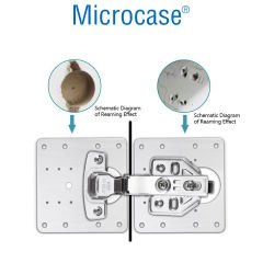 Microcase Paslanmaz Çelik Menteşe Onarım Plakası - AL4681