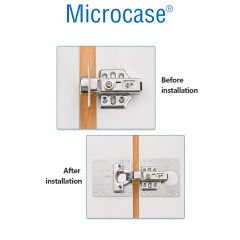 Microcase Paslanmaz Çelik Menteşe Onarım Plakası - AL4681