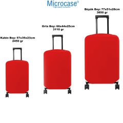 Microcase Bavul Valiz Çanta Kılıfı Likralı Esnek S Boy 57x35x23CM AL4273 Siyah