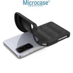 Microcase Xiaomi Poco F4 GT 5G Miami Serisi Darbeye Dayanıklı Silikon Kılıf - Siyah