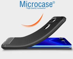 Huawei Honor View 20 Brushed Kılıf + Tam Kaplayan Çerçeveli Cam