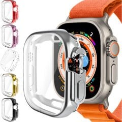 Microcase Apple Watch Ultra 49mm Önü Kapalı Silikon Kılıf - AL3173