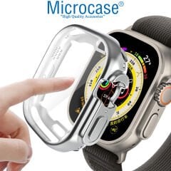 Microcase Apple Watch Ultra 49mm Önü Kapalı Silikon Kılıf - AL3173