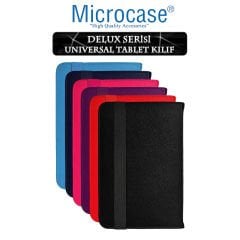 Microcase Amazon Fire HD 10 2019 Delüx Seri Universal Stand Deri Kılıf