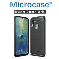 Huawei P Smart 2019 Brushed Kılıf + Tam Kaplayan Çerçeveli Cam