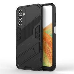 Microcase Samsung Galaxy A04S Matrix Serisi Armor Standlı Perfect Koruma Kılıf - Siyah AL3416