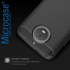 Motorola Moto G5S Brushed Kılıf + Tam Kaplayan Çerçeveli Cam