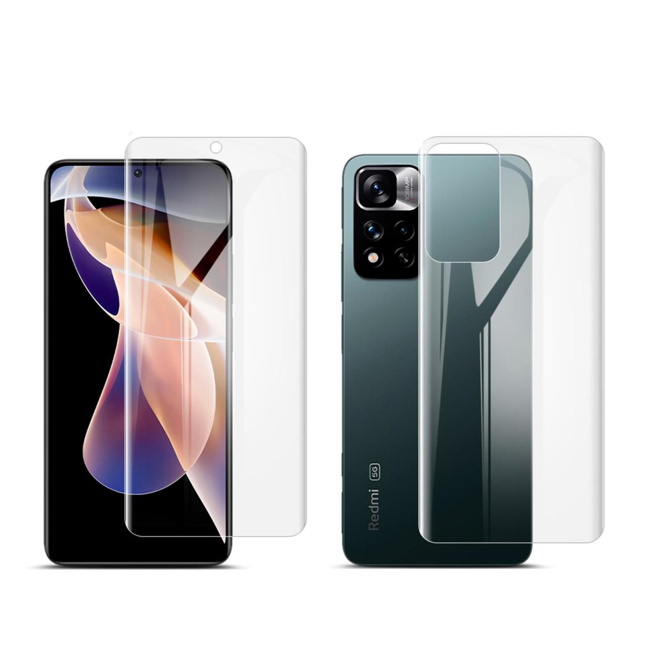 Microcase Xiaomi Redmi Note 11 Pro Full Ön Arka Kaplama Koruma Filmi