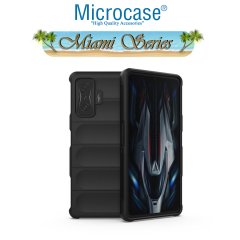 Microcase Xiaomi Redmi K50 Gaming Miami Serisi Darbeye Dayanıklı Silikon Kılıf - Siyah