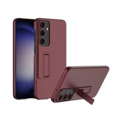 Microcase Samsung Galaxy S24  ile uyumlu Standlı Sert Plastik Mat Kılıf - AL3566