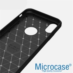 Microcase iPhone X Brushed Silikon Kılıf + 3D Curved Cam Beyaz