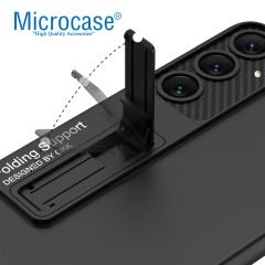 Microcase Samsung Galaxy S24  ile uyumlu Standlı Sert Plastik Mat Kılıf - AL3566