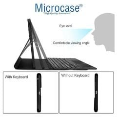 Microcase Microcase Lenovo Tab M9 TB310FU Uyumlu Bluetooth Touchpad Klavye+Bluetooth Mouse+Standlı Kılıf-BKK7