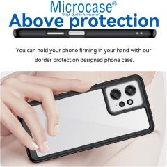Microcase Xiaomi Redmi 12 4G Shield Serisi Darbeye Dayanıklı Yarı Esnek Plastik TPU Kılıf - AL8100
