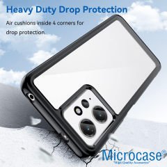 Microcase Xiaomi Redmi 12 4G Shield Serisi Darbeye Dayanıklı Yarı Esnek Plastik TPU Kılıf - AL8100