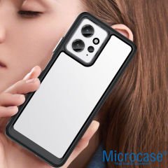 Microcase Xiaomi Redmi 12 4G Shield Serisi Darbeye Dayanıklı Yarı Esnek Plastik TPU Kılıf - AL8100