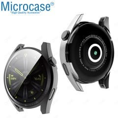 Microcase Huawei Watch GT3 Pro 43 mm Önü Kapalı Tasarım Silikon Kılıf - AL3173