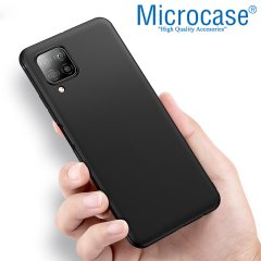 Microcase Huawei P40 Lite Elektrocase Serisi Kamera Korumalı Silikon Kılıf - Siyah + Tempered Glass Cam Koruma