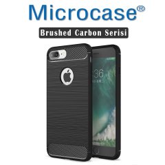 Microcase iPhone 8 Plus Brushed Silikon Kılıf + 3D Curved BYZ