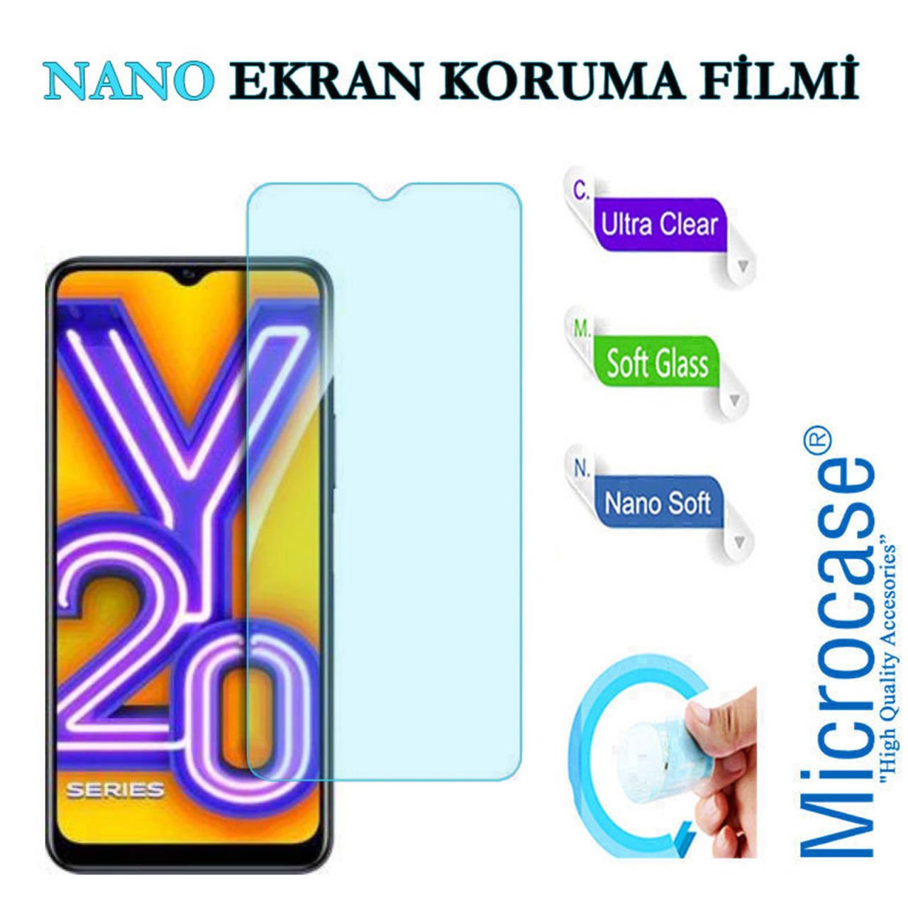 Microcase Vivo Y20S Nano Esnek Ekran Koruma Filmi