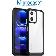 Microcase Xiaomi Redmi Note 12R Pro 6.67 inch Shield Serisi Darbeye Dayanıklı Yarı Esnek Plastik TPU Kılıf - AL8100