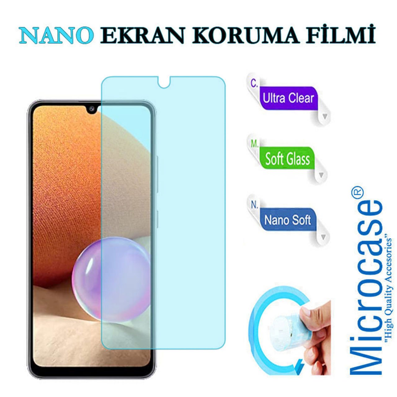 Microcase Samsung Galaxy A32 Nano Esnek Ekran Koruma Filmi