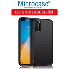 Microcase Huawei P40 Pro Elektrocase Serisi Kamera Korumalı Silikon Kılıf - Siyah